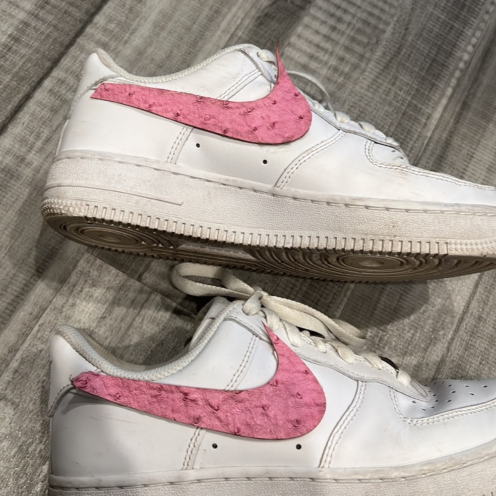 Nike Air Force custom ostrich design US 6.5